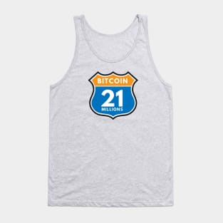 Bitcoin 21 millions - Rtoute 66 style Tank Top